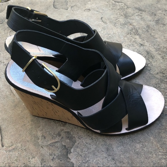 Dolce Vita Remie Black Strappy Wedge - Size 9.5 - Picture 5 of 8